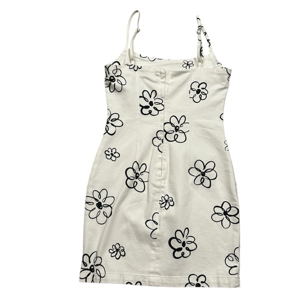 Reformation Denim Floral Bonnie Delphinia Mini Dress - Picture 6 of 13